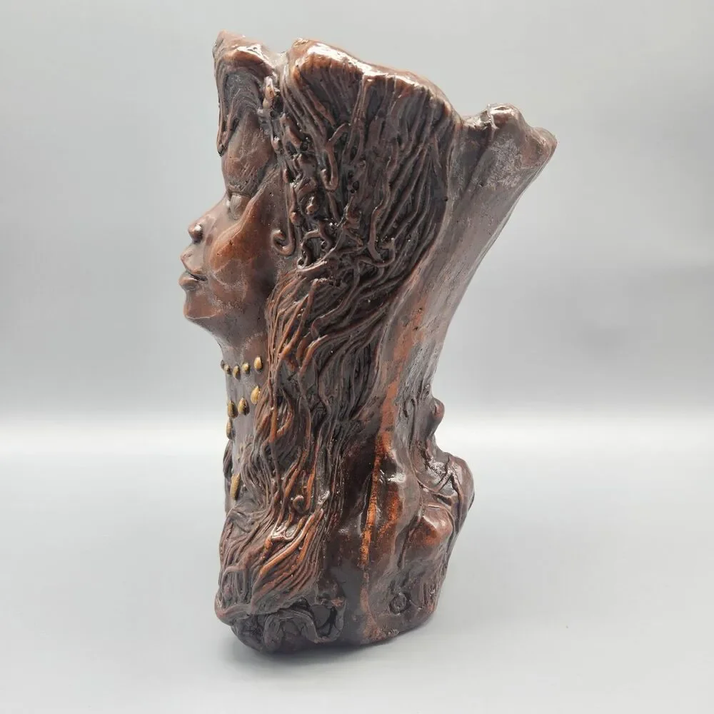 Vtg ‘79 Jason Christoble Matchless Grove Candle Holder Clay Sculpture Warlock